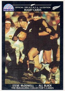 1991 Regina NZRFU 1st Edition #7 Steve McDowell Front